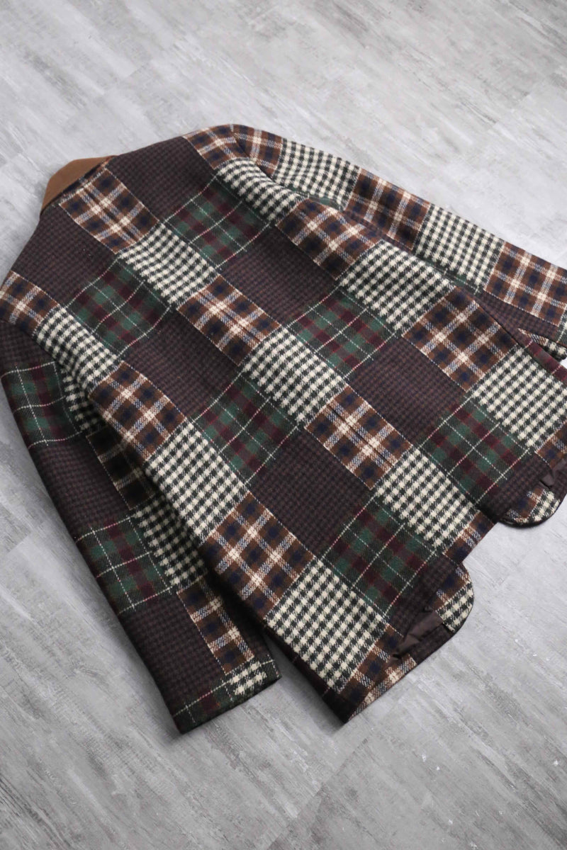 various check pattern 2B tailored jacket