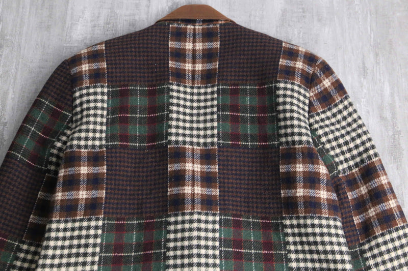 various check pattern 2B tailored jacket