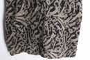 ”Calvin Klein” leopard design double riders motif fleece vest