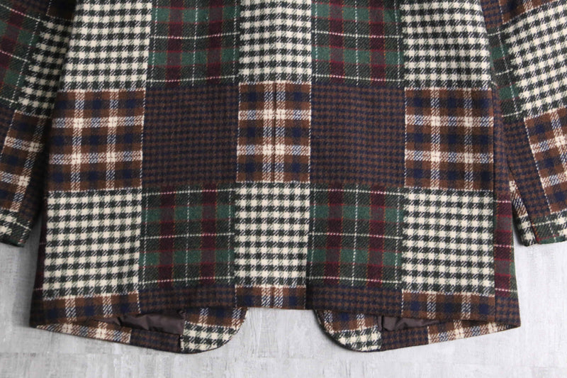 various check pattern 2B tailored jacket