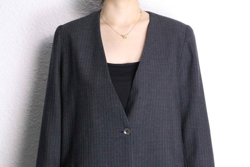 easy collar less jacket set up