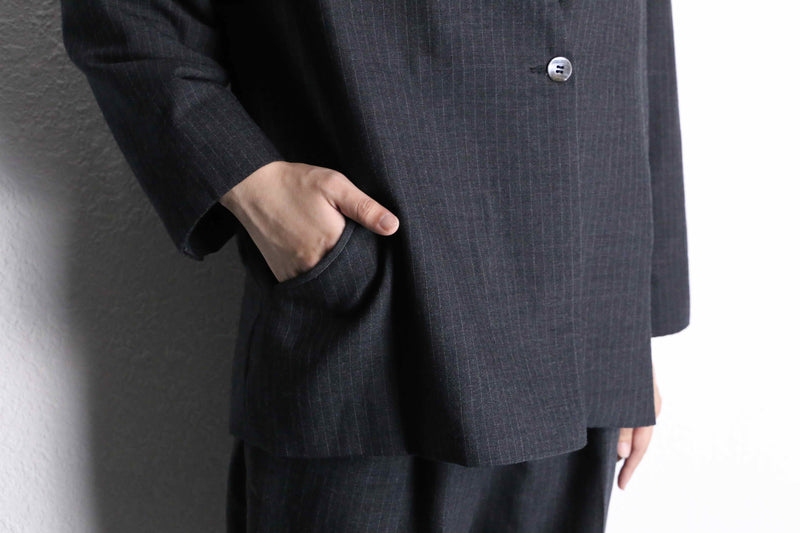 easy collar less jacket set up