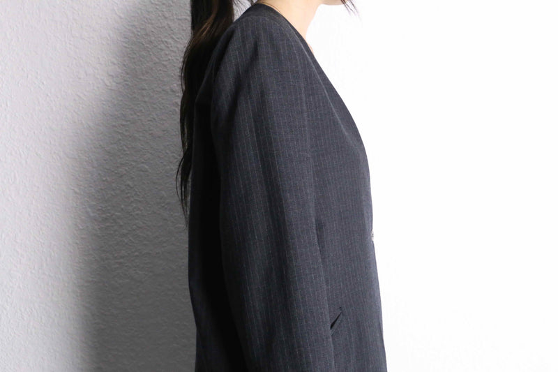 easy collar less jacket set up