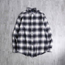 “craft & barrow” monotone ombre check shirt