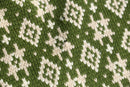70’s~80’s geometric pattern Vneck wool knit