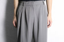 gray wide easy two-tuck slacks