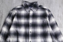 “craft & barrow” monotone ombre check shirt