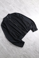black lace zip-up jacket