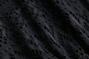 black lace zip-up jacket