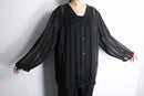 black stripe sheer shirt