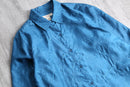 blue botanical embroidery shirt｜ジャケットの古着 詳細3