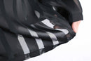 black stripe sheer shirt