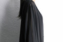 black stripe sheer shirt