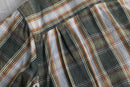 green base tartan check light flannel shirt
