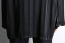 black stripe sheer shirt