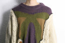’‘Re:make’’ multi knit docking sweater