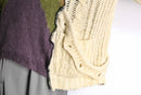 ’‘Re:make’’ multi knit docking sweater