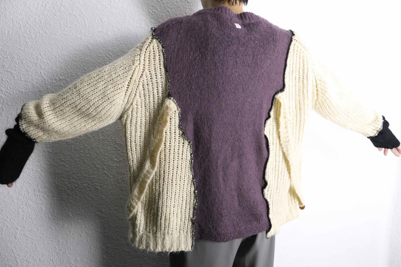 ’‘Re:make’’ multi knit docking sweater