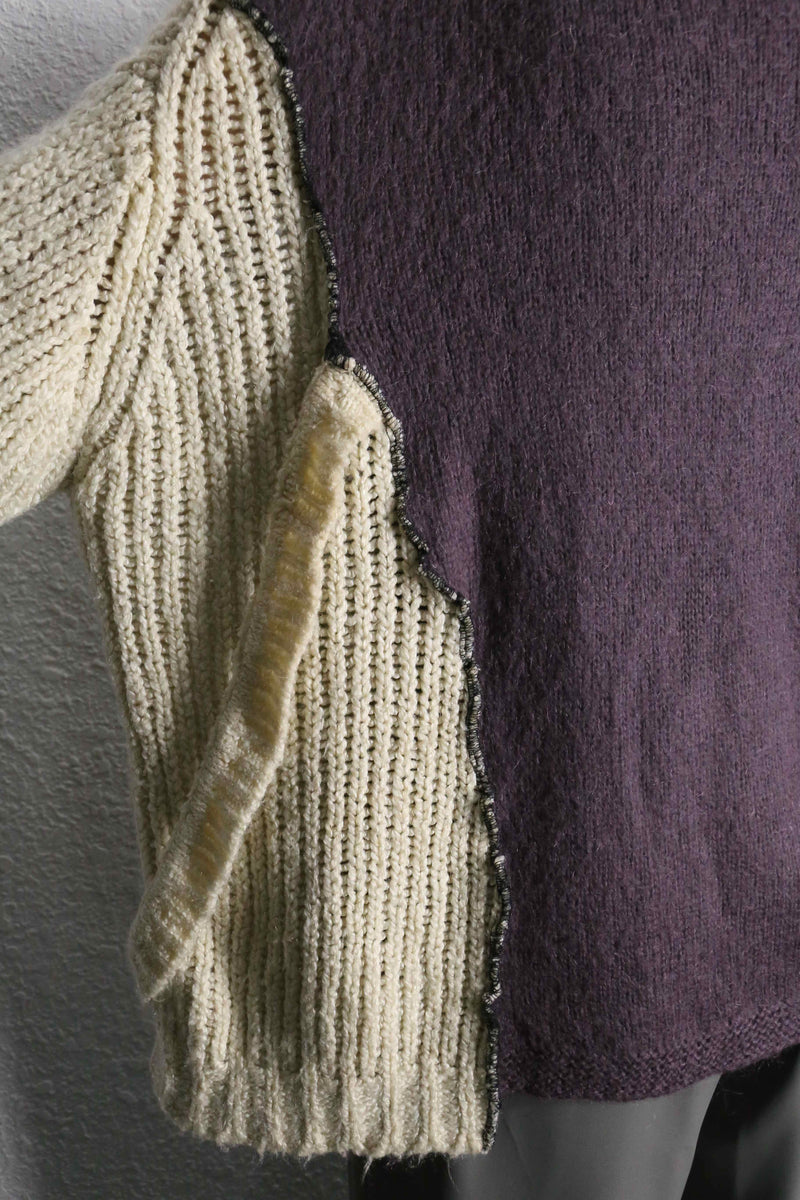 ’‘Re:make’’ multi knit docking sweater