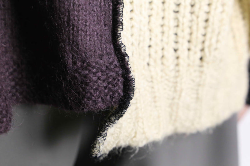 ’‘Re:make’’ multi knit docking sweater