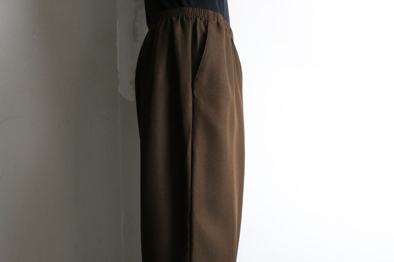 brown tapered easy pants