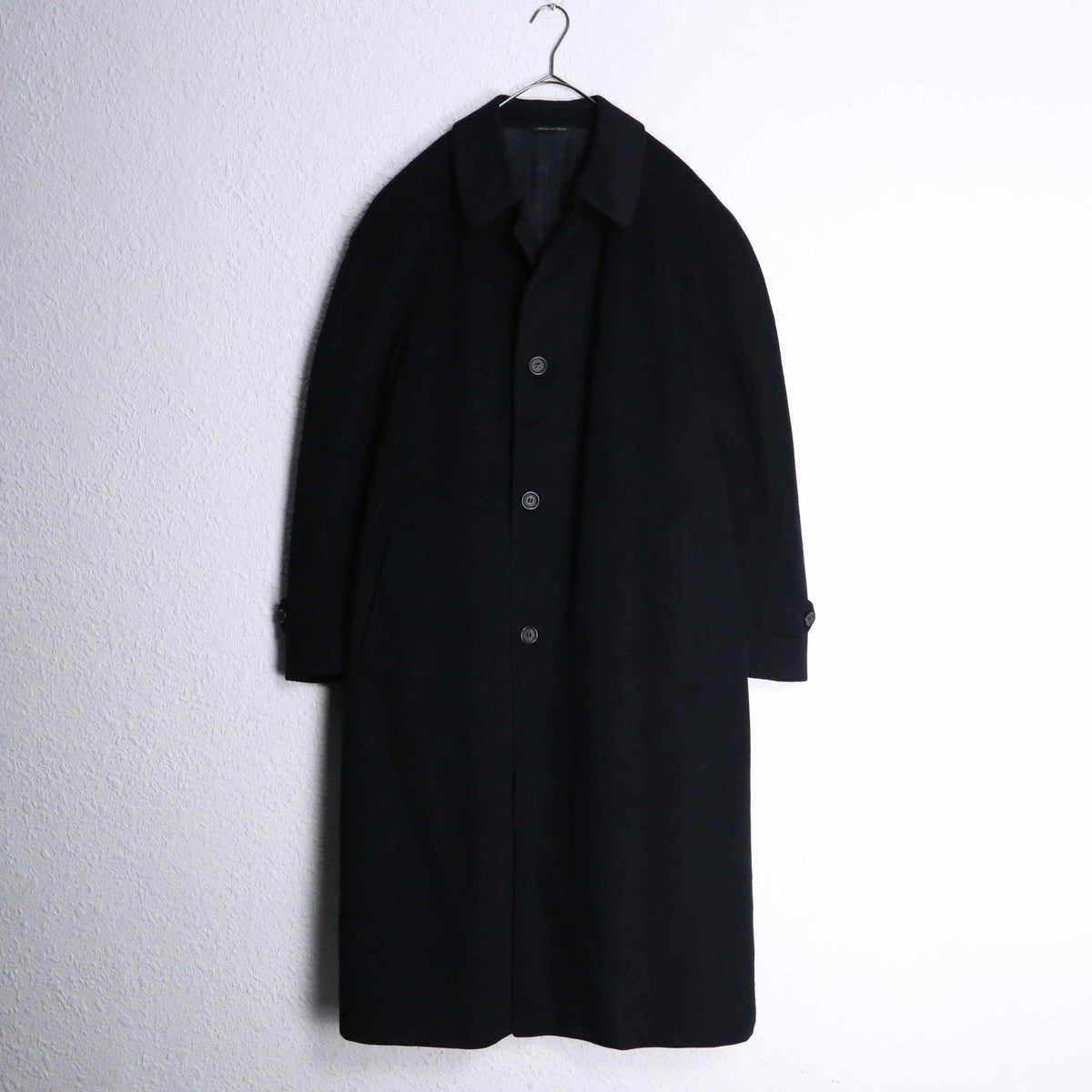 1980-90s cashmere balmacaan coat