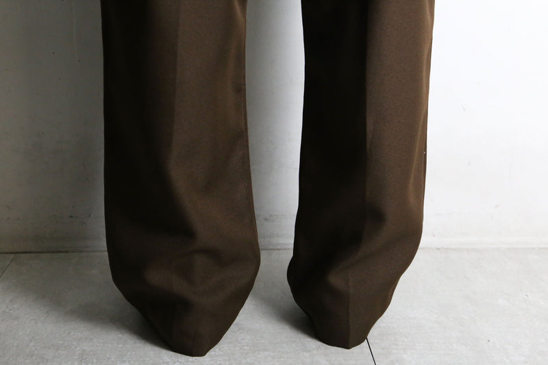 brown tapered easy pants