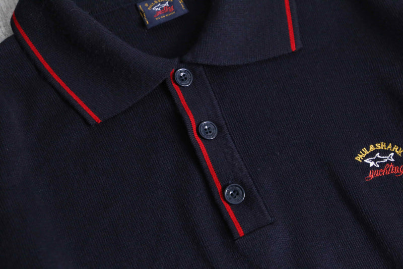 “Paul & Shark” cotton knit polo shirt