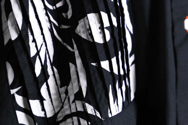"COOGI" tuck marble pattern loose L/S shirt