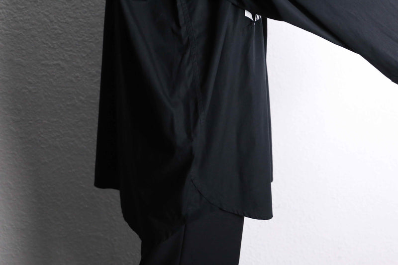 "COOGI" tuck marble pattern loose L/S shirt