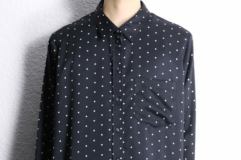 "GAP" dot design satin loose shirt