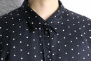 "GAP" dot design satin loose shirt