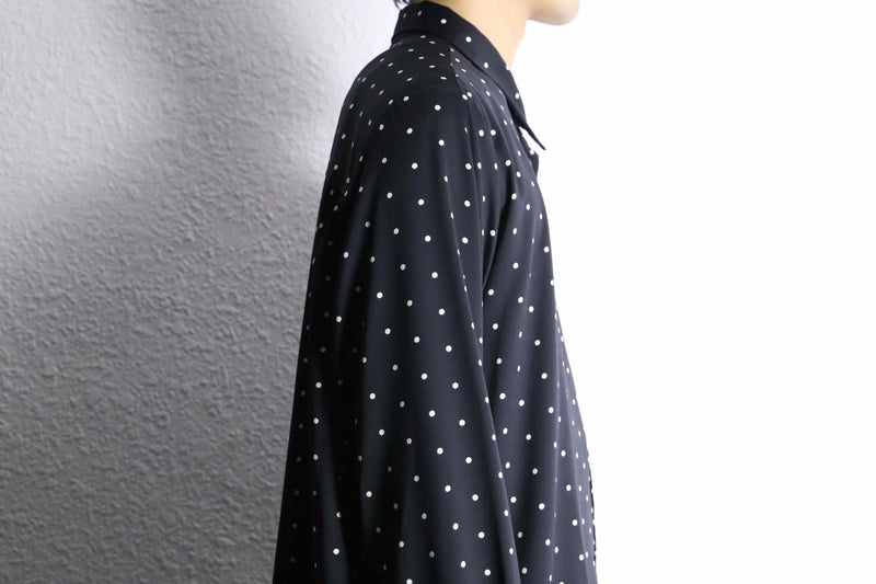 "GAP" dot design satin loose shirt