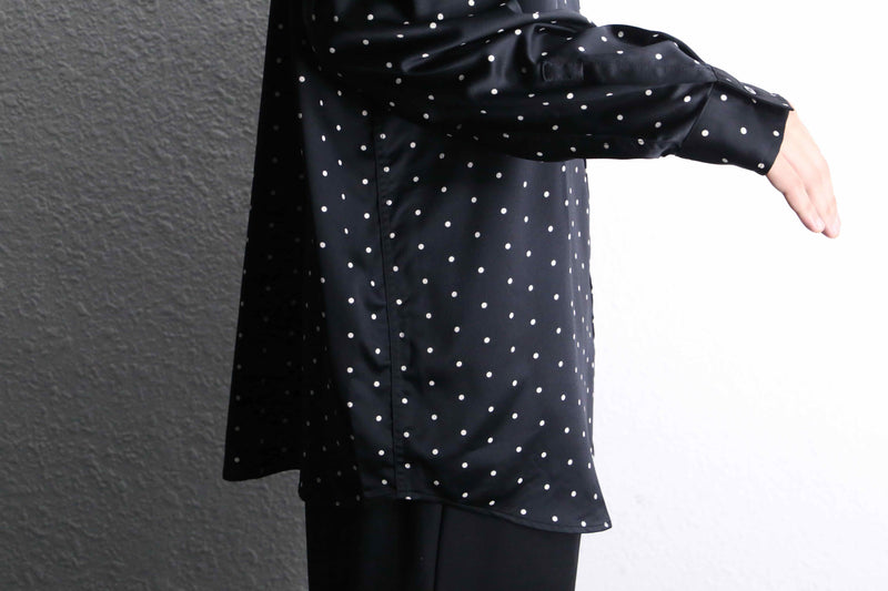 "GAP" dot design satin loose shirt