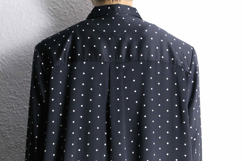 "GAP" dot design satin loose shirt