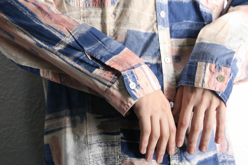 "chico's" artistic design cotton shirt