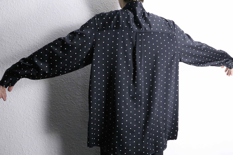 "GAP" dot design satin loose shirt
