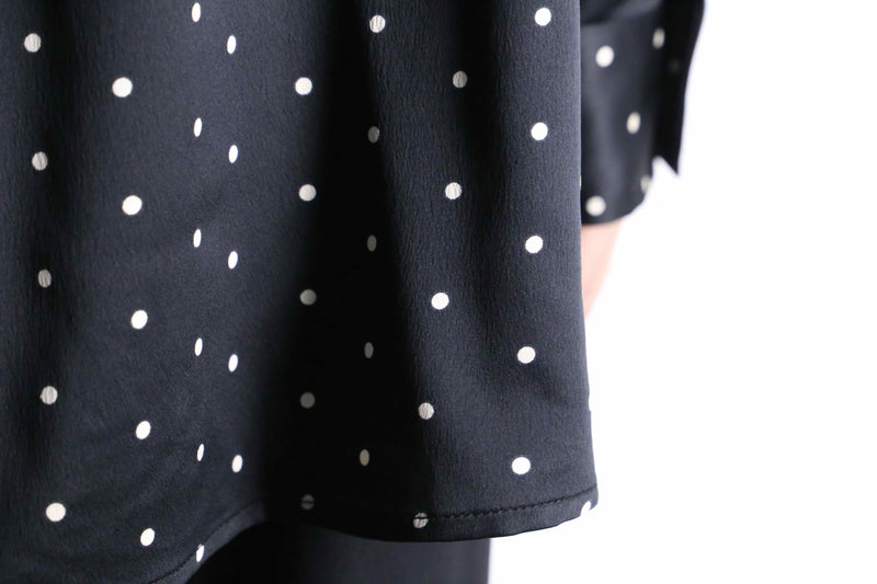 "GAP" dot design satin loose shirt