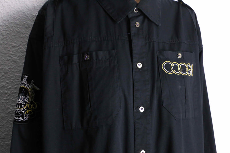 "COOGI" embroidery patch work design L/S shirt