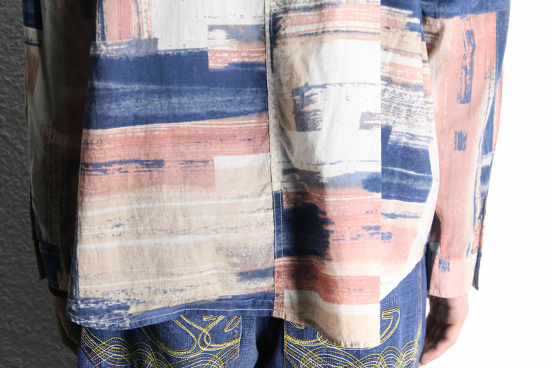 "chico's" artistic design cotton shirt