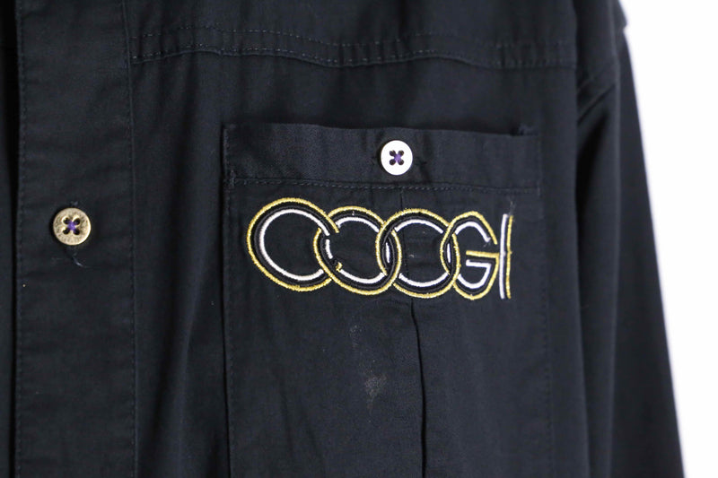 "COOGI" embroidery patch work design L/S shirt