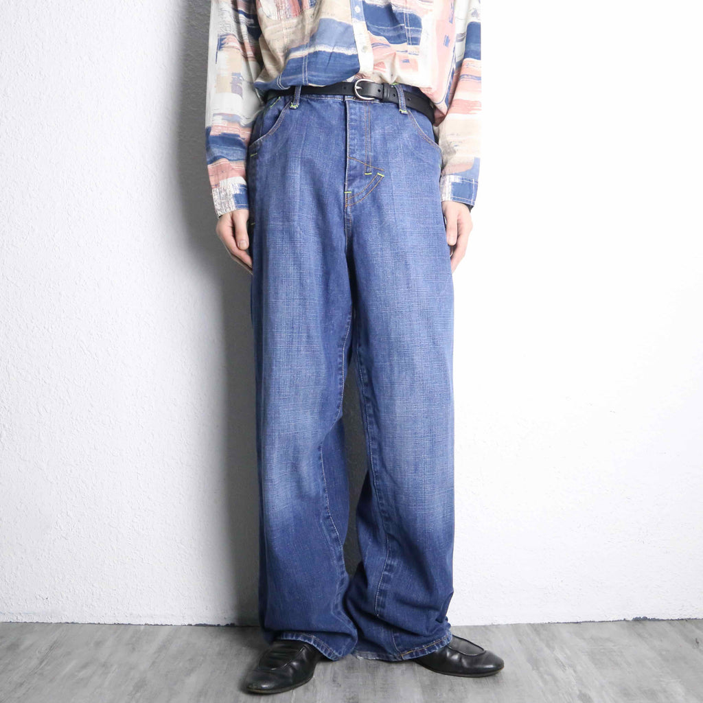 embroidery pattern buggy denim pants embroidery pattern buggy denim pants