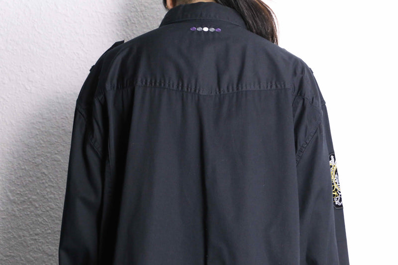 "COOGI" embroidery patch work design L/S shirt