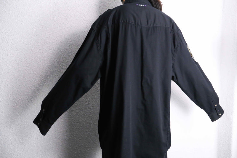 "COOGI" embroidery patch work design L/S shirt