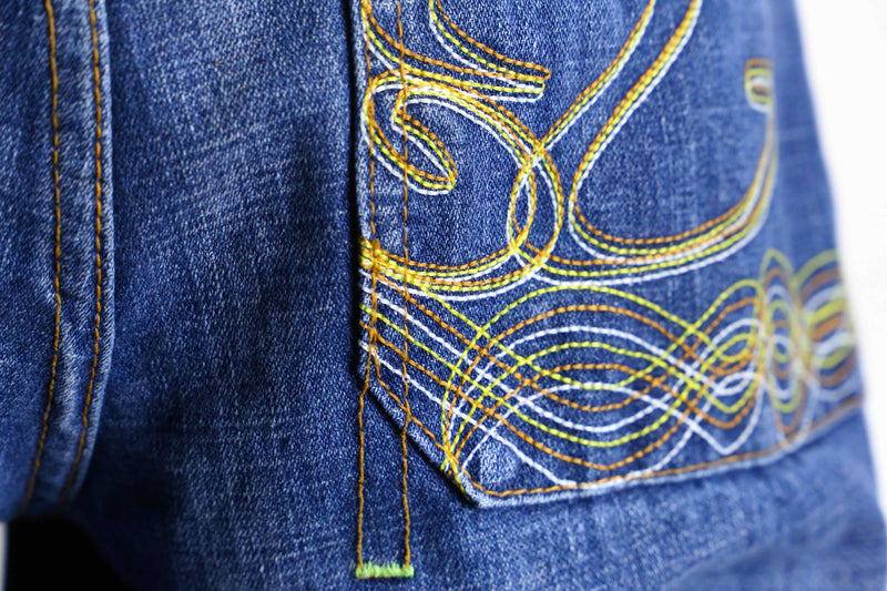 2000's archive design刺繍buggy denim 2000's archive design刺繍buggy denim 2000´s archive 刺繍grunge