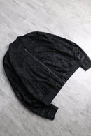 solid black embroidery blouson