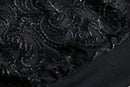 solid black embroidery blouson