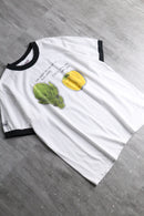 ingredients conversation print ringer Tee