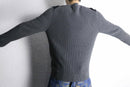 "Banana Republic" gray low gauge knit