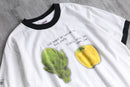 ingredients conversation print ringer Tee